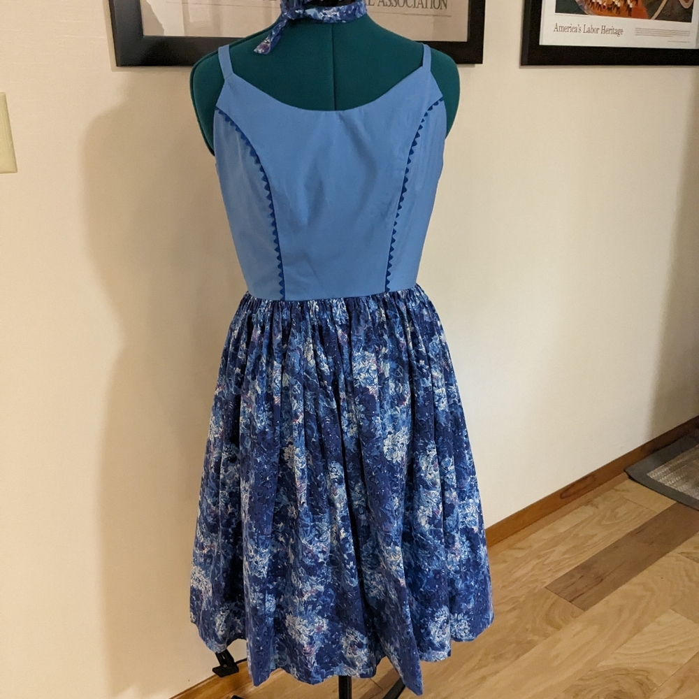 Rockabilly dress- vintage fabric and pattern